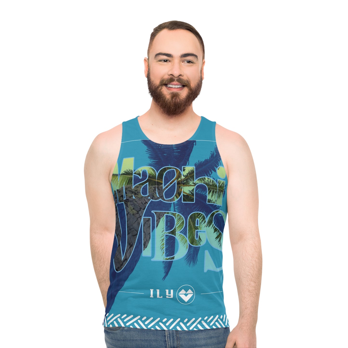 Polynesian Tank Top with New Era Style Natte Design