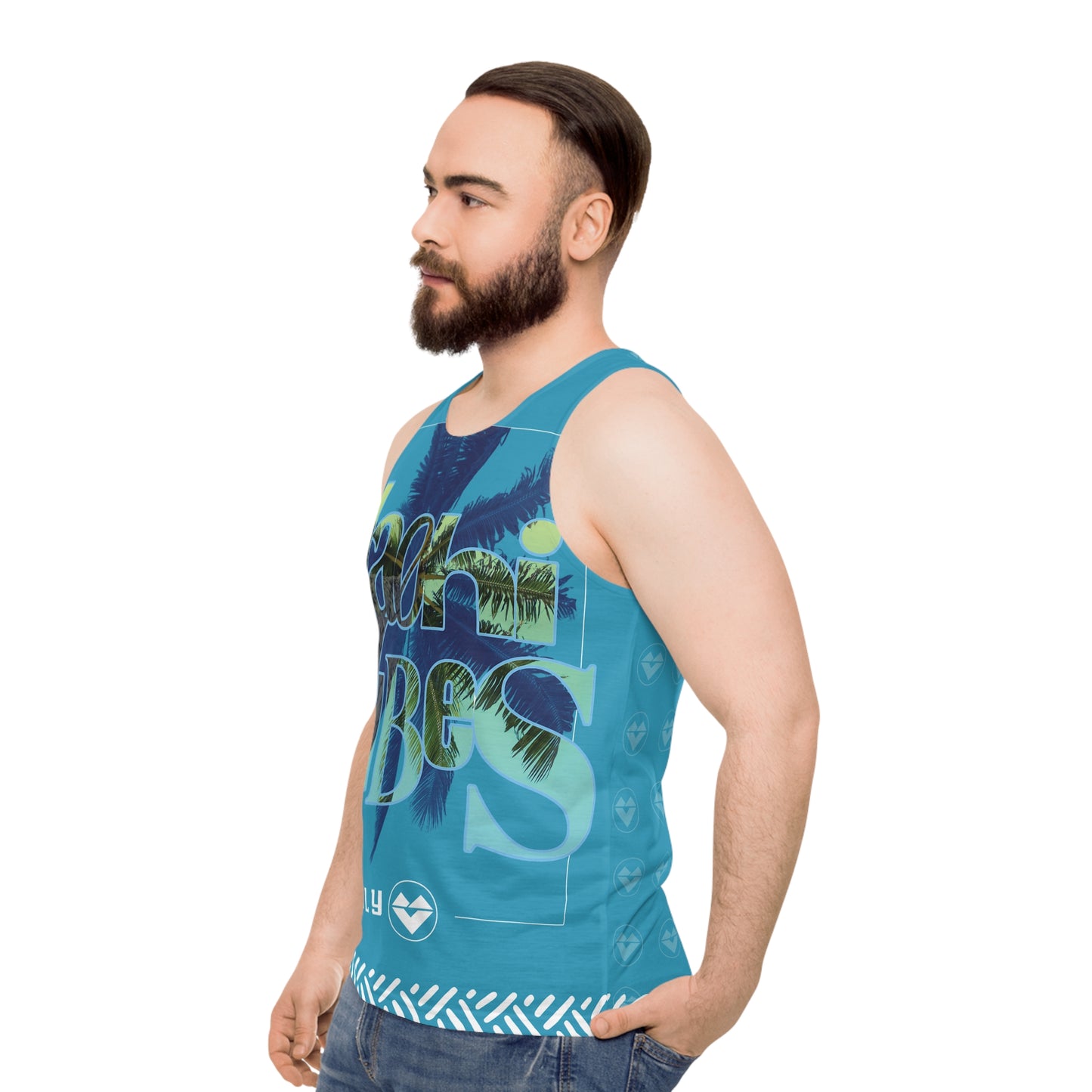 Polynesian Tank Top with New Era Style Natte Design